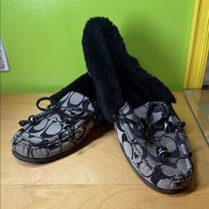 Coach Women's Moccasins in Black and Gray